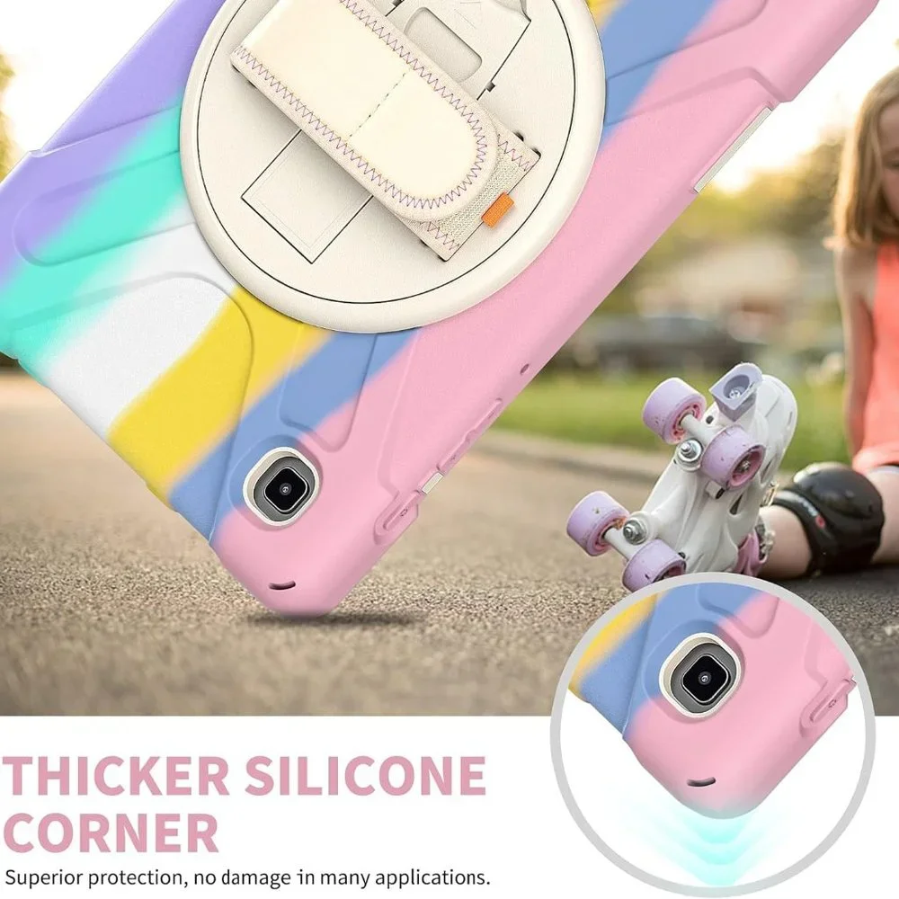 Samsung Galaxy Tab A8 Lite Pink Rainbow Case 10.5